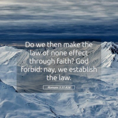 Picture 05 - Romans 3:31 ASV - Do we then make the law of none effect through - Bible Verse Picture