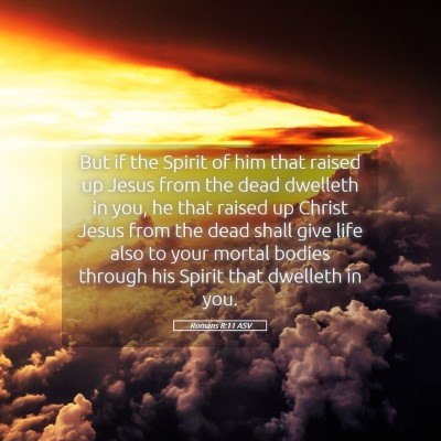 Picture 05 - Romans 8:11 ASV - But if the Spirit of him that raised up Jesus - Bible Verse Picture