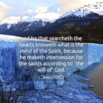 Picture 05 - Romans 8:27 ASV - and he that searcheth the hearts knoweth what is - Bible Verse Picture