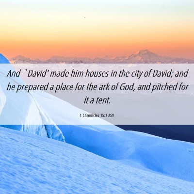 Picture 06 - 1 Chronicles 15:1 ASV - And `David' made him houses in the city of David; - Bible Verse Picture