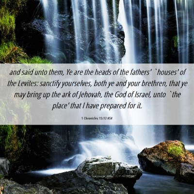 Picture 06 - 1 Chronicles 15:12 ASV - and said unto them, Ye are the heads of the - Bible Verse Picture