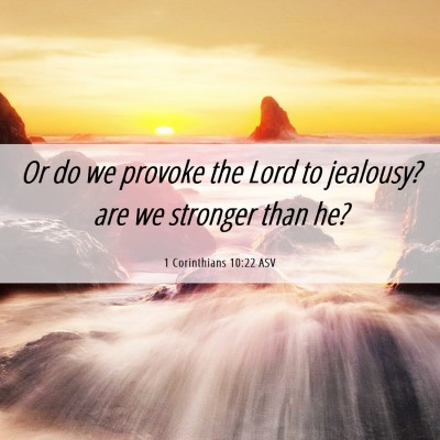 Picture 06 - 1 Corinthians 10:22 ASV - Or do we provoke the Lord to jealousy? are we - Bible Verse Picture