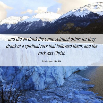 Picture 06 - 1 Corinthians 10:4 ASV - and did all drink the same spiritual drink: for - Bible Verse Picture