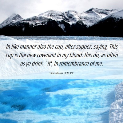 Picture 06 - 1 Corinthians 11:25 ASV - In like manner also the cup, after supper, - Bible Verse Picture