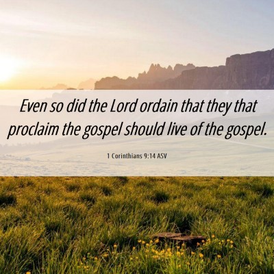Picture 06 - 1 Corinthians 9:14 ASV - Even so did the Lord ordain that they that - Bible Verse Picture