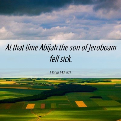 Picture 06 - 1 Kings 14:1 ASV - At that time Abijah the son of Jeroboam fell - Bible Verse Picture
