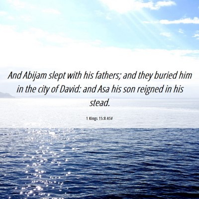 Picture 06 - 1 Kings 15:8 ASV - And Abijam slept with his fathers; and they - Bible Verse Picture