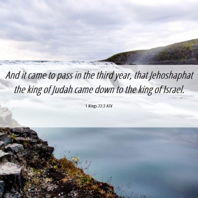 Picture 06 - 1 Kings 22:2 ASV - And it came to pass in the third year, that - Bible Verse Picture