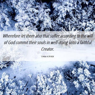 Picture 06 - 1 Peter 4:19 ASV - Wherefore let them also that suffer according to - Bible Verse Picture