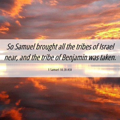 Picture 06 - 1 Samuel 10:20 ASV - So Samuel brought all the tribes of Israel near, - Bible Verse Picture