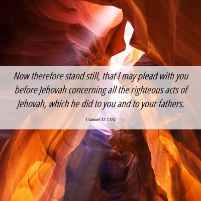 Picture 06 - 1 Samuel 12:7 ASV - Now therefore stand still, that I may plead with - Bible Verse Picture