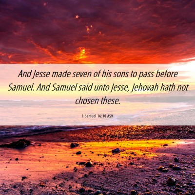 Picture 06 - 1 Samuel 16:10 ASV - And Jesse made seven of his sons to pass before - Bible Verse Picture
