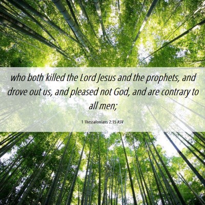 Picture 06 - 1 Thessalonians 2:15 ASV - who both killed the Lord Jesus and the prophets, - Bible Verse Picture