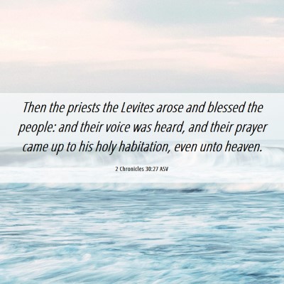 Picture 06 - 2 Chronicles 30:27 ASV - Then the priests the Levites arose and blessed - Bible Verse Picture