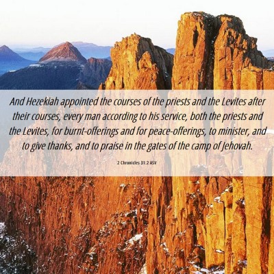 Picture 06 - 2 Chronicles 31:2 ASV - And Hezekiah appointed the courses of the priests - Bible Verse Picture