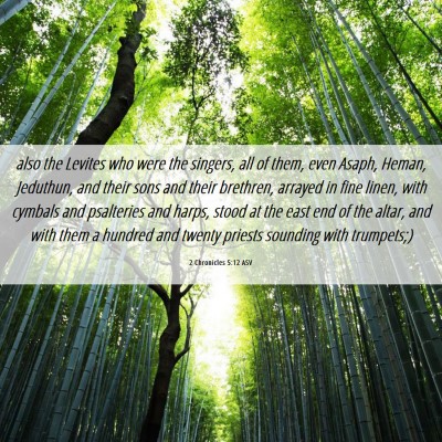 Picture 06 - 2 Chronicles 5:12 ASV - also the Levites who were the singers, all of - Bible Verse Picture