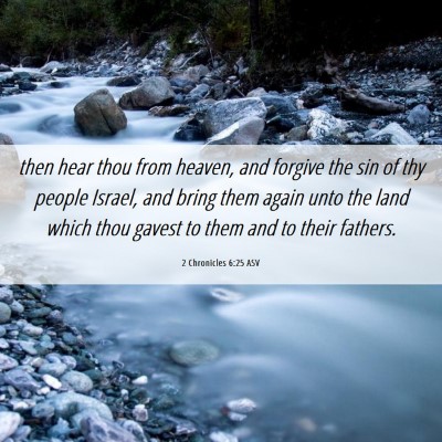Picture 06 - 2 Chronicles 6:25 ASV - then hear thou from heaven, and forgive the sin - Bible Verse Picture