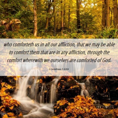 Picture 06 - 2 Corinthians 1:4 ASV - who comforteth us in all our affliction, that we - Bible Verse Picture