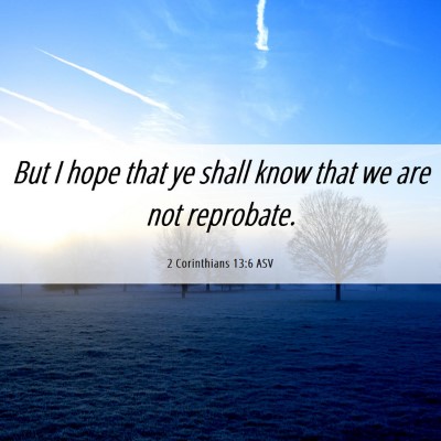 Picture 06 - 2 Corinthians 13:6 ASV - But I hope that ye shall know that we are not - Bible Verse Picture