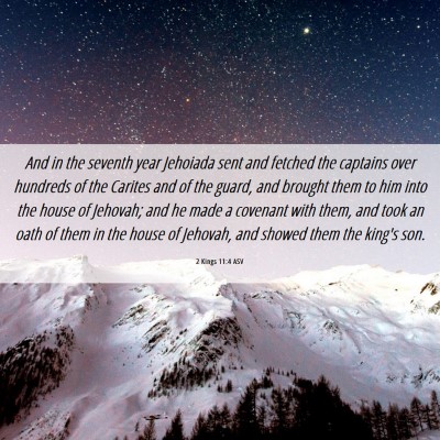Picture 06 - 2 Kings 11:4 ASV - And in the seventh year Jehoiada sent and fetched - Bible Verse Picture