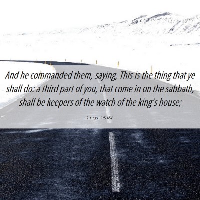 Picture 06 - 2 Kings 11:5 ASV - And he commanded them, saying, This is the thing - Bible Verse Picture