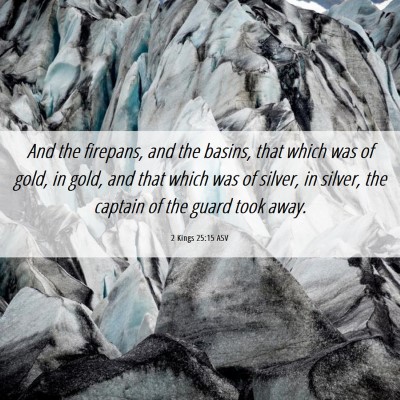Picture 06 - 2 Kings 25:15 ASV - And the firepans, and the basins, that which was - Bible Verse Picture