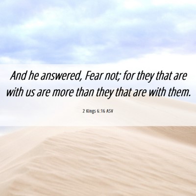 Picture 06 - 2 Kings 6:16 ASV - And he answered, Fear not; for they that are with - Bible Verse Picture