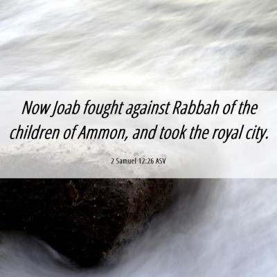 Picture 06 - 2 Samuel 12:26 ASV - Now Joab fought against Rabbah of the children of - Bible Verse Picture