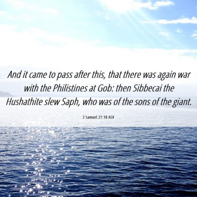 Picture 06 - 2 Samuel 21:18 ASV - And it came to pass after this, that there was - Bible Verse Picture