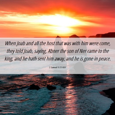 Picture 06 - 2 Samuel 3:23 ASV - When Joab and all the host that was with him were - Bible Verse Picture