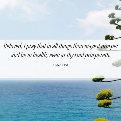 Picture 06 - 3 John 1:2 ASV - Beloved, I pray that in all things thou mayest - Bible Verse Picture