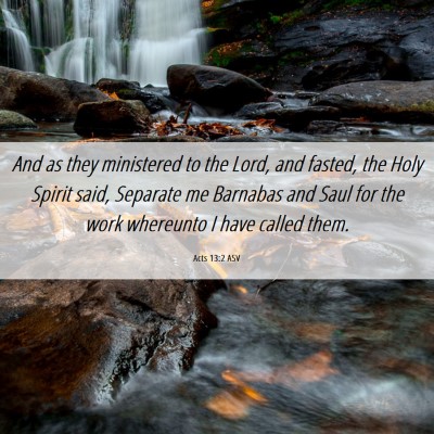 Picture 06 - Acts 13:2 ASV - And as they ministered to the Lord, and fasted, - Bible Verse Picture