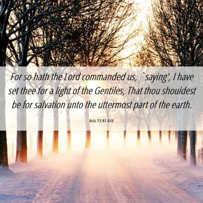 Picture 06 - Acts 13:47 ASV - For so hath the Lord commanded us, `saying', I - Bible Verse Picture