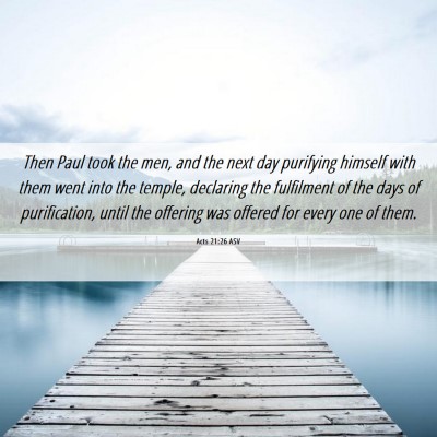Picture 06 - Acts 21:26 ASV - Then Paul took the men, and the next day - Bible Verse Picture