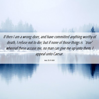 Picture 06 - Acts 25:11 ASV - If then I am a wrong-doer, and have committed - Bible Verse Picture