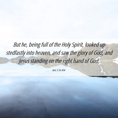 Picture 06 - Acts 7:55 ASV - But he, being full of the Holy Spirit, looked up - Bible Verse Picture