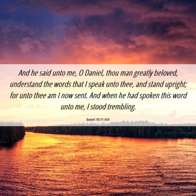 Picture 06 - Daniel 10:11 ASV - And he said unto me, O Daniel, thou man greatly - Bible Verse Picture