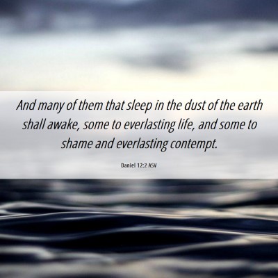 Picture 06 - Daniel 12:2 ASV - And many of them that sleep in the dust of the - Bible Verse Picture