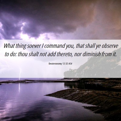 Picture 06 - Deuteronomy 12:32 ASV - What thing soever I command you, that shall ye - Bible Verse Picture