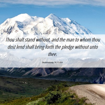 Picture 06 - Deuteronomy 24:11 ASV - Thou shalt stand without, and the man to whom - Bible Verse Picture
