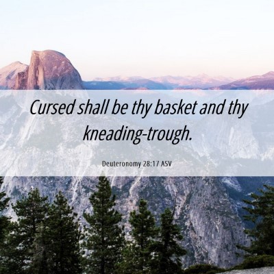 Picture 06 - Deuteronomy 28:17 ASV - Cursed shall be thy basket and thy - Bible Verse Picture