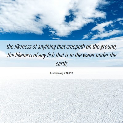 Picture 06 - Deuteronomy 4:18 ASV - the likeness of anything that creepeth on the - Bible Verse Picture