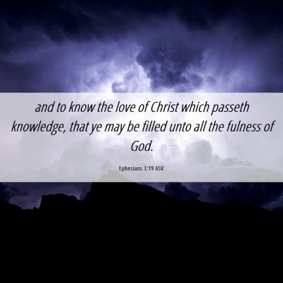 Picture 06 - Ephesians 3:19 ASV - and to know the love of Christ which passeth - Bible Verse Picture