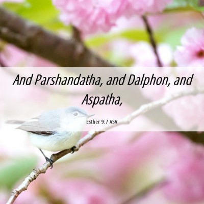 Picture 06 - Esther 9:7 ASV - And Parshandatha, and Dalphon, and - Bible Verse Picture