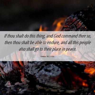 Picture 06 - Exodus 18:23 ASV - If thou shalt do this thing, and God command thee - Bible Verse Picture