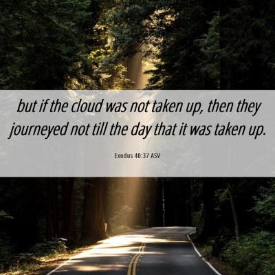 Picture 06 - Exodus 40:37 ASV - but if the cloud was not taken up, then they - Bible Verse Picture
