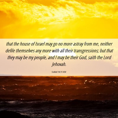 Picture 06 - Ezekiel 14:11 ASV - that the house of Israel may go no more astray - Bible Verse Picture