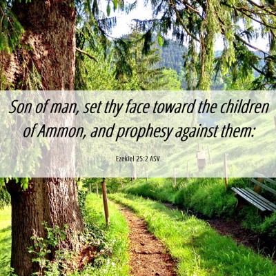 Picture 06 - Ezekiel 25:2 ASV - Son of man, set thy face toward the children of - Bible Verse Picture