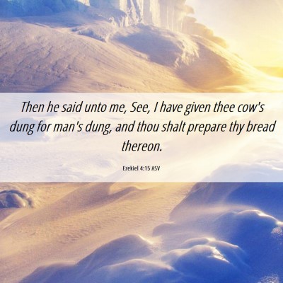 Picture 06 - Ezekiel 4:15 ASV - Then he said unto me, See, I have given thee - Bible Verse Picture