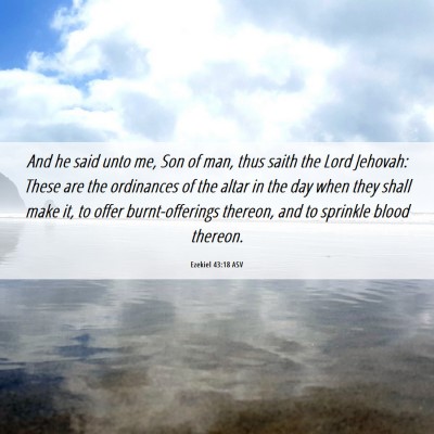 Picture 06 - Ezekiel 43:18 ASV - And he said unto me, Son of man, thus saith the - Bible Verse Picture